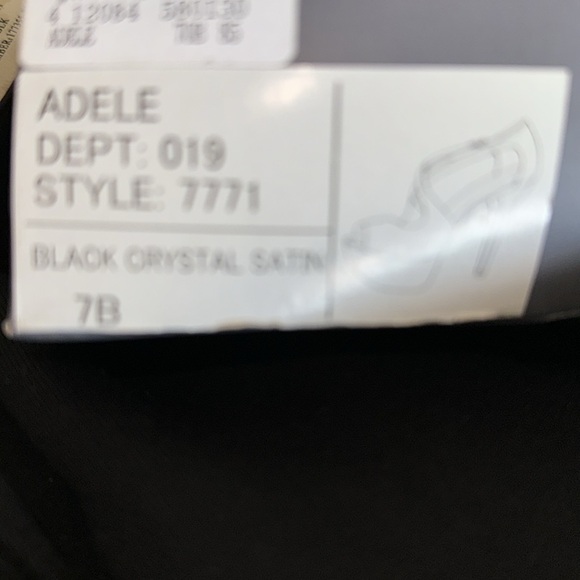 Black crystal satin heels - Picture 5 of 5